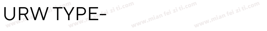 URW TYPE字体转换